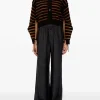 Knitwear>MM6 Maison Margiela Distressed V-Neck Cardigan