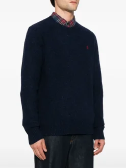 Knitwear>POLO RALPH LAUREN Donegal Wool Blend Long Sleeve Polo