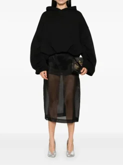 Sweats & Hoodies>DRIES VAN NOTEN Draped Hoodie