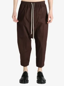 Pants>RICK OWENS Drawstring Cropped Pantaloni