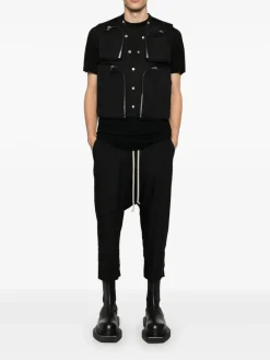 Pants>RICK OWENS Drawstring Cropped Pantaloni