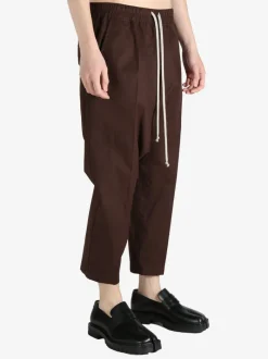 Pants>RICK OWENS Drawstring Cropped Pantaloni