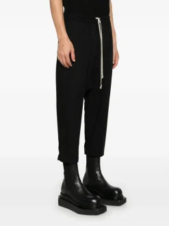 Pants>RICK OWENS Drawstring Cropped Pantaloni