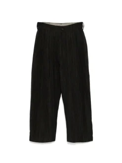 Pants>ZIGGY CHEN Drop Crotch Wide Leg Trousers