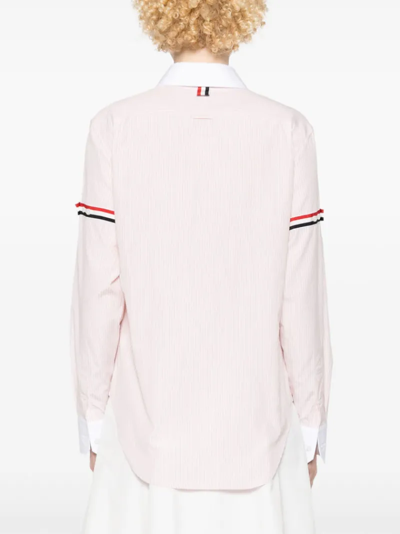 Shirts>THOM BROWNE Easy Fit Point Collar Shirt