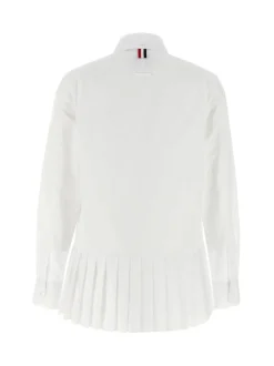 Shirts>THOM BROWNE Easy Fit Point Shirt