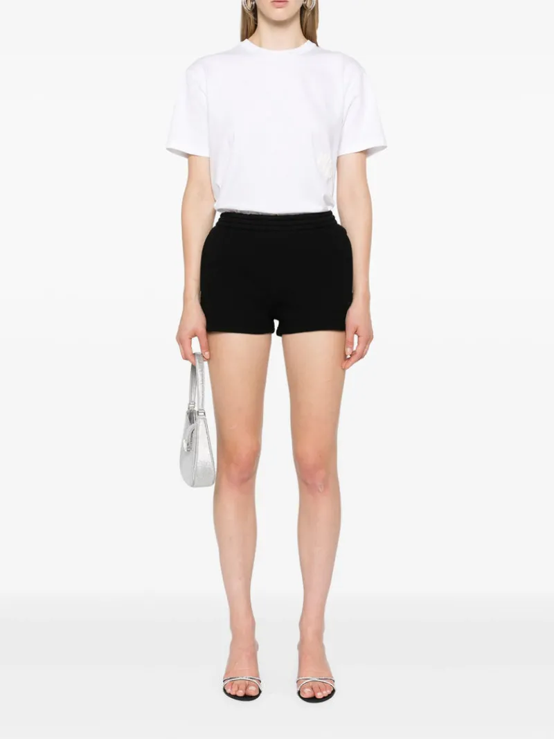 Shorts>alexanderwang.t Essential Terry Sweatshort With Puff Paint Logo