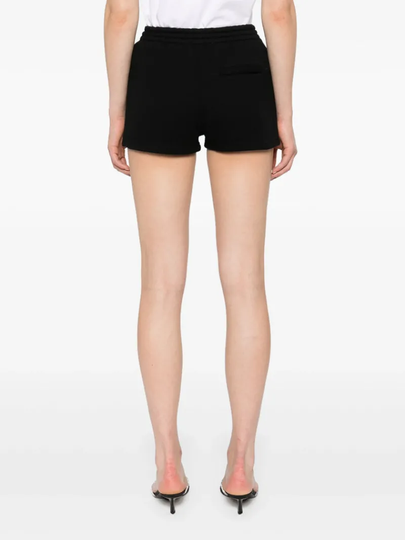 Shorts>alexanderwang.t Essential Terry Sweatshort With Puff Paint Logo