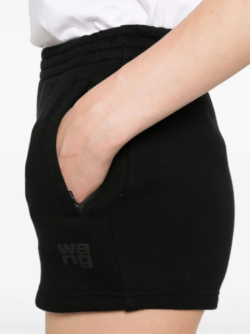 Shorts>alexanderwang.t Essential Terry Sweatshort With Puff Paint Logo