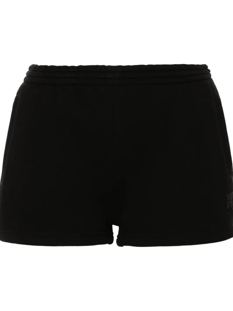 Shorts>alexanderwang.t Essential Terry Sweatshort With Puff Paint Logo