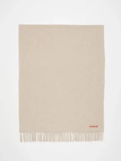 Scarves | Scarves>ACNE STUDIOS Fringe Oversized Wool Scarf