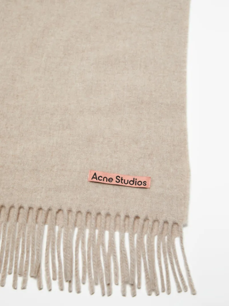 Scarves | Scarves>ACNE STUDIOS Fringe Oversized Wool Scarf