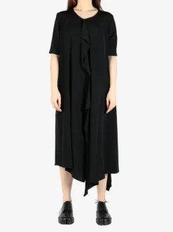 Dresses>YOHJI YAMAMOTO Front Draped Dress