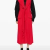 Dresses>YOHJI YAMAMOTO Front Draped Sleeveless Dress