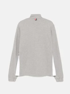 Sweats & Hoodies>THOM BROWNE Funnel Neck Half Zip Pullover