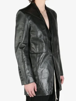 Suits & Blazers | Jackets & Coats>RICK OWENS Giacca In Pelle Lido Jacket