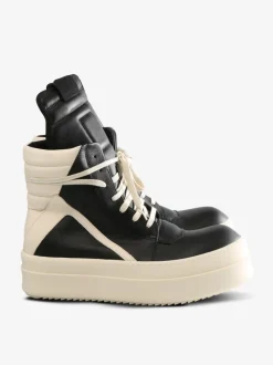 Sneakers>RICK OWENS Grain Leather Mega Bumper Geobasket