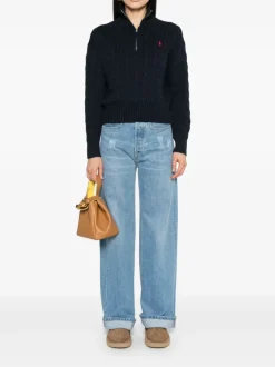 Knitwear>POLO RALPH LAUREN Half Zipper Long Sleeve Pullover