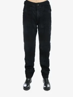 Pants>GEOFFREY B SMALL Handmade Tailored Straight Leg Trouser W/Handmade Buttonholes And Buttons