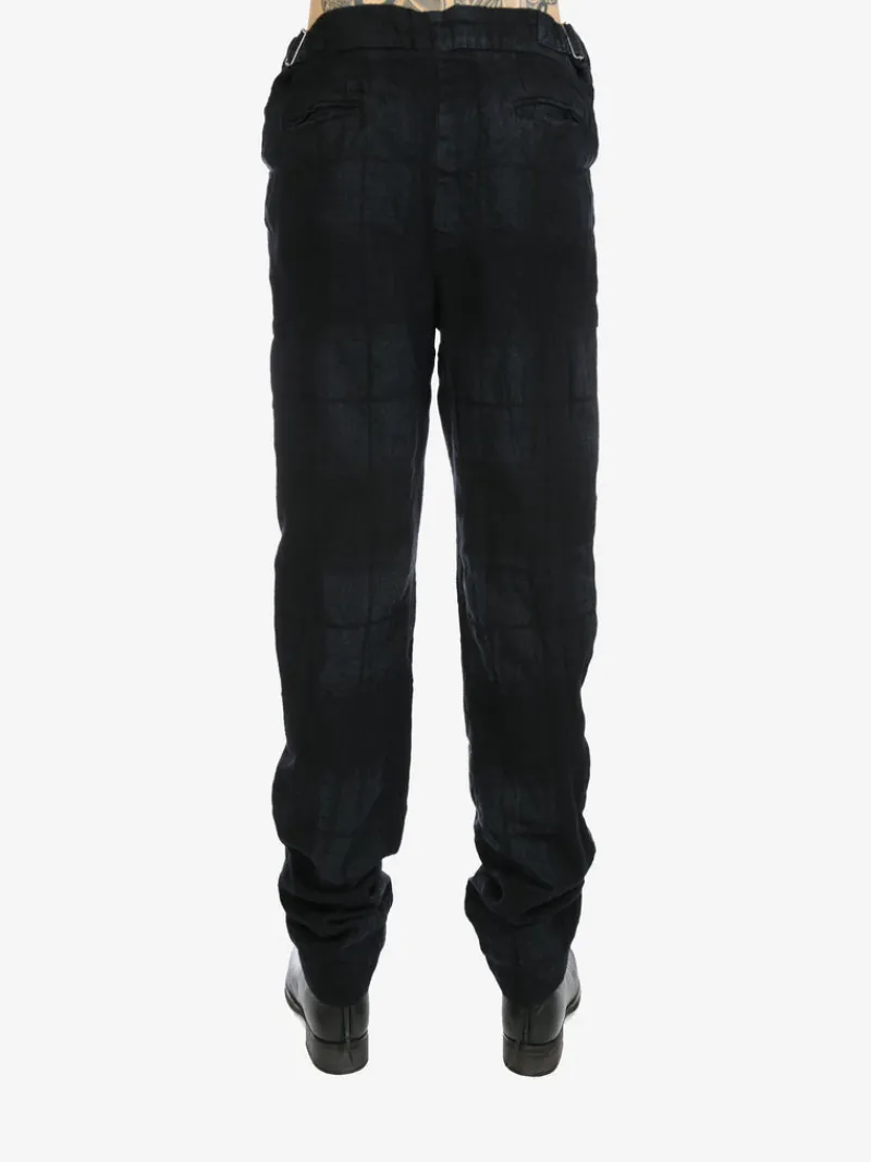 Pants>GEOFFREY B SMALL Handmade Tailored Straight Leg Trouser W/Handmade Buttonholes And Buttons