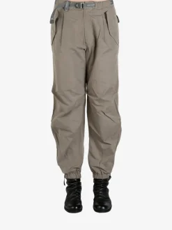 Pants>AND WANDER 92 High Count Cloth Side Zip Hem Pants