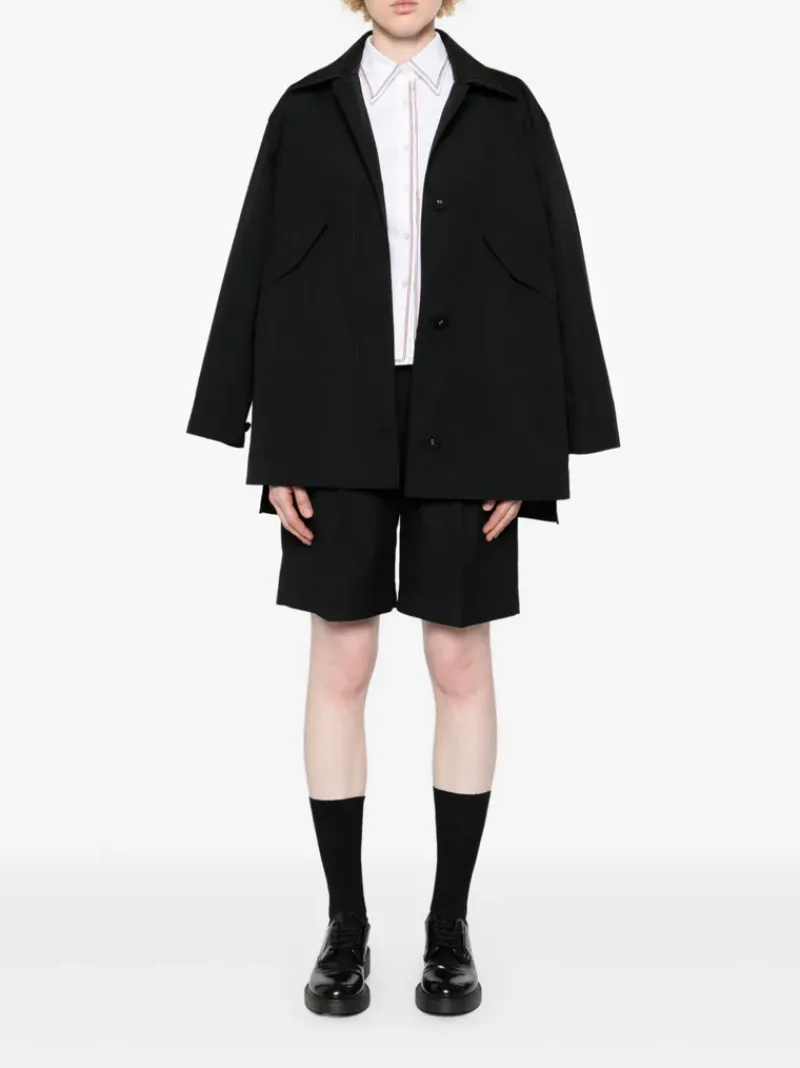 Shorts>THOM BROWNE High Waisted Double Pleat Trouser