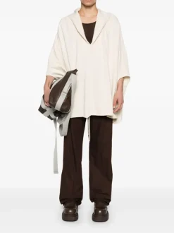 Sweats & Hoodies | Shirts>RICK OWENS Hooded Kaftan Caftano Top
