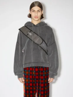 Sweats & Hoodies>ACNE STUDIOS Hooded Logo Patch Sweater