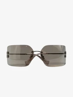 Eyewear>MIU MIU Irregular Sunglasses