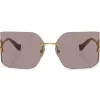 Eyewear>MIU MIU Irregular Sunglasses