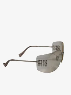 Eyewear>MIU MIU Irregular Sunglasses