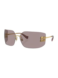 Eyewear>MIU MIU Irregular Sunglasses