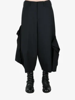 Pants>COMME DES GARCONS HOMME PLUS Irregular Wide-Leg Pants