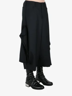 Pants>COMME DES GARCONS HOMME PLUS Irregular Wide-Leg Pants
