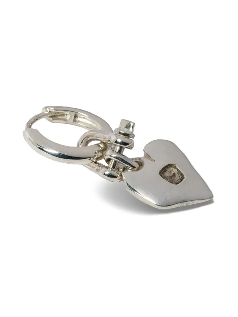 Jewelry | Jewelry>PARTS OF FOUR Jazz's Solid Heart Earring (Extra Small, 0.2 CT, Tiny Faceted Diamond Slab, PA+FCDIA)