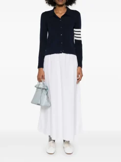 Shirts>THOM BROWNE Jersey Stitch Button Down Shirt