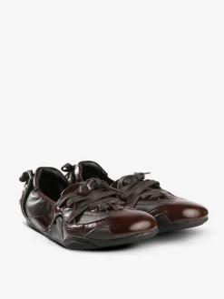 Flats>ACNE STUDIOS Lace-Up Leather Shoes