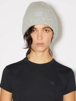 Hats | Hats>ACNE STUDIOS Large Face Logo Beanie