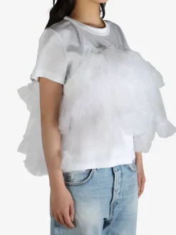T-shirts | Shirts>COMME DES GARCONS NOIR Layered Nylon Tulle Skirt T-Shirt