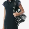 Dresses>alexanderwang.t Layered Short Sleeve Polo Mini Dress
