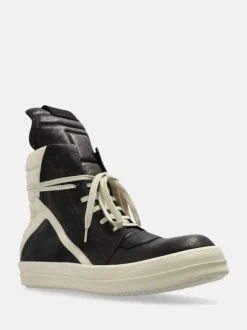 Sneakers>RICK OWENS Leather Geobaskets