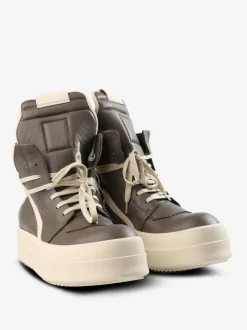 Sneakers>RICK OWENS Leather Mega Bumper Geobasket