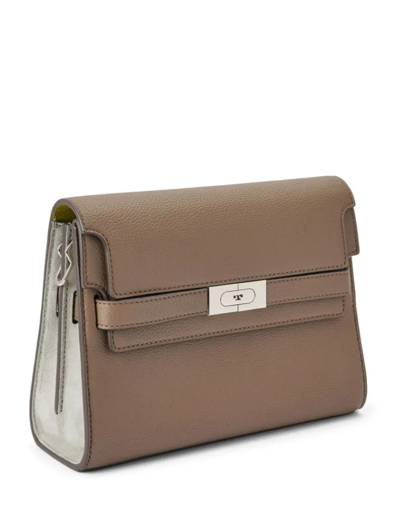 Bags>TORY BURCH Lee Radziwill Color-Block Pebbled Shoulder Bag