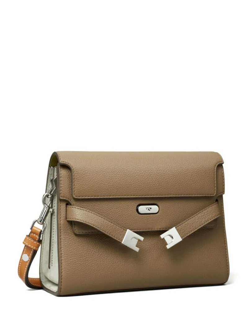 Bags>TORY BURCH Lee Radziwill Color-Block Pebbled Shoulder Bag