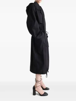 Jackets & Coats | Jackets & Coats>LEMAIRE Light Hooded Trench Coat