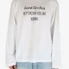 T-shirts | T-shirts>ACNE STUDIOS Logo Long Sleeve Tee