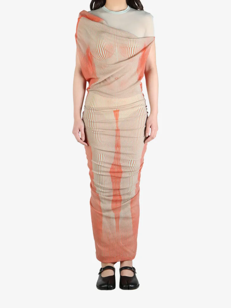 Dresses>JEAN PAUL GAULTIER Long Draped Body Morphing Dress