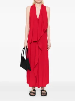 Dresses>YOHJI YAMAMOTO Long Draped Sleeveless Dress