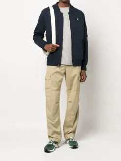 Jackets & Coats>POLO RALPH LAUREN Long Sleeve Double Knit Tech Full Zip Bomber Jacket