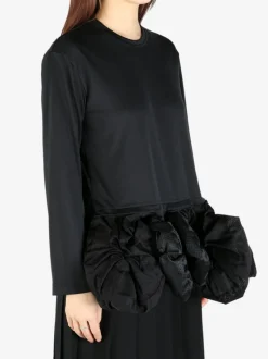 T-shirts | Shirts>COMME DES GARCONS L/S T-shirt w/ Balloon Ruffle Detail